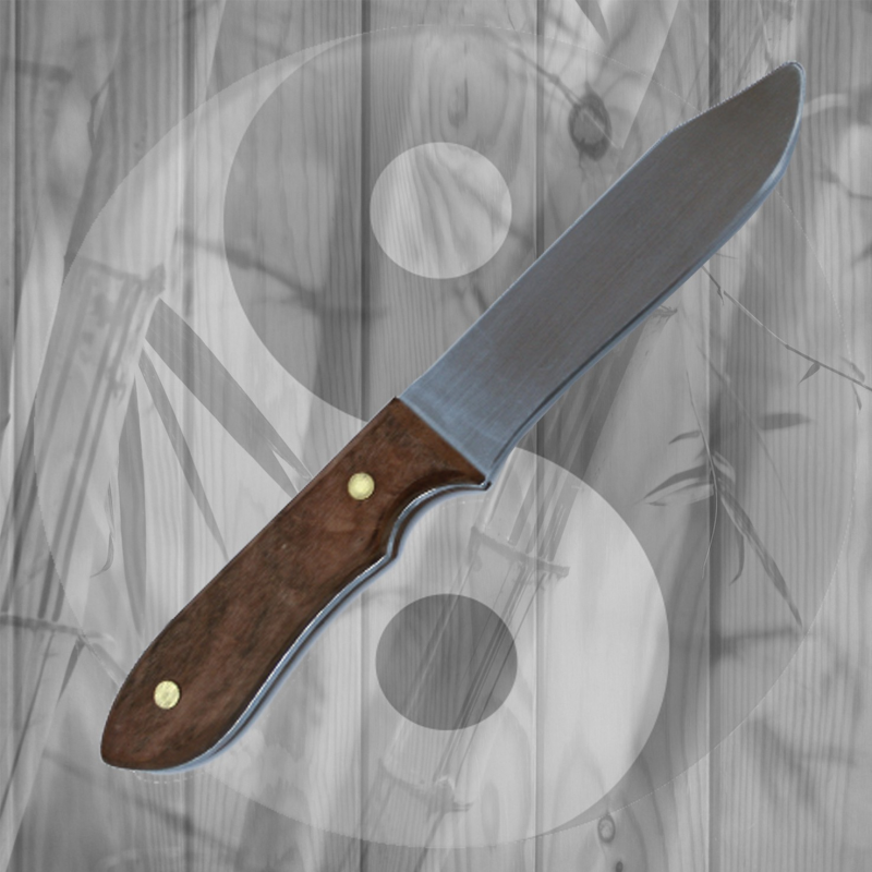 Coltello in Alluminio Manico in Legno Allenamento Arti Marziali Krav Maga