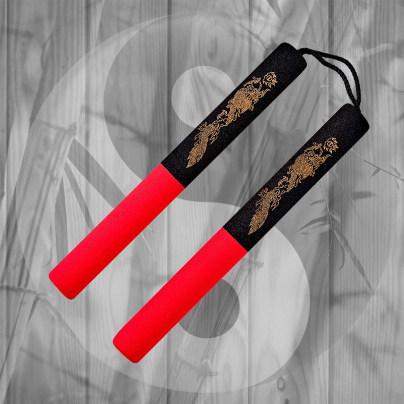 Nunchaku Imbottiti Blu/Nero Nunchaku Da Allenamento in Neoprene