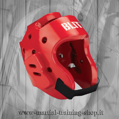 Blitz Casco In Neoprene Bambino Rosso Arti Marziali Tae Kwon Do Kung Fu Karate