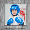 Blitz Casco In Neoprene Bambino Rosso Arti Marziali Tae Kwon Do Kung Fu Karate
