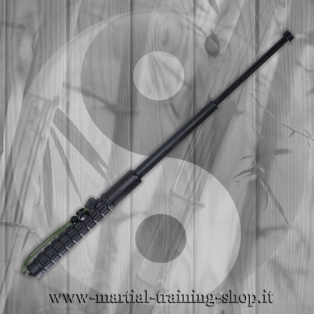 Bastone telescopico da allenamento K-Tac Telescope Stick in polipropilene nero a 3 sezioni con fodero in nylon