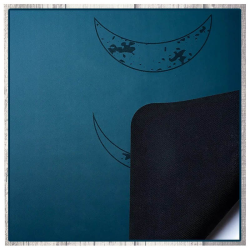 Tappetino Yoga Antiscivolo Ecologico Fasi Lunari Blue Lagoon