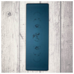 Tappetino Yoga Antiscivolo Ecologico Fasi Lunari Blue Lagoon