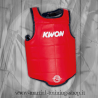 Corpetto reversibile per Sanda e Thai Boxing in pelle sintetica colore rosso con imbottitura anti-shock