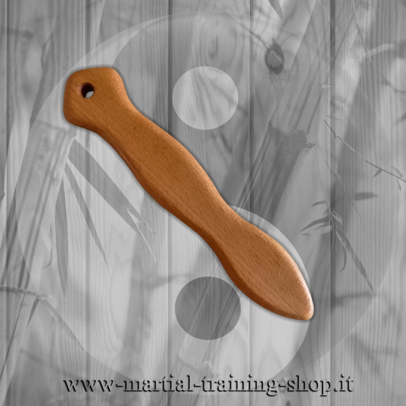 Dos Puntas Kubotan Flat Wood in Faggio Allenamento Kali Escrima Difesa Personale Krav Maga