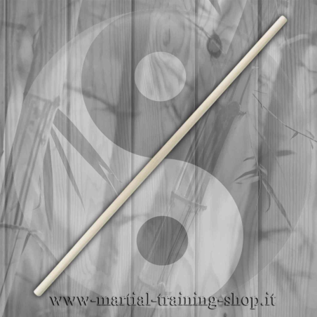 Bastone Lungo Bo in Legno Bianco Da Allenamento Arti Marziali