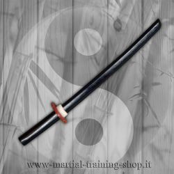 Shoto Wakizashi in Legno Nero da Allenamento Arti Marziali