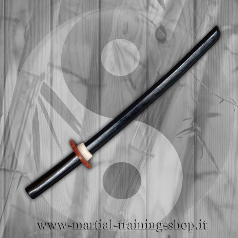 Shoto Wakizashi in Legno Nero da Allenamento Arti Marziali